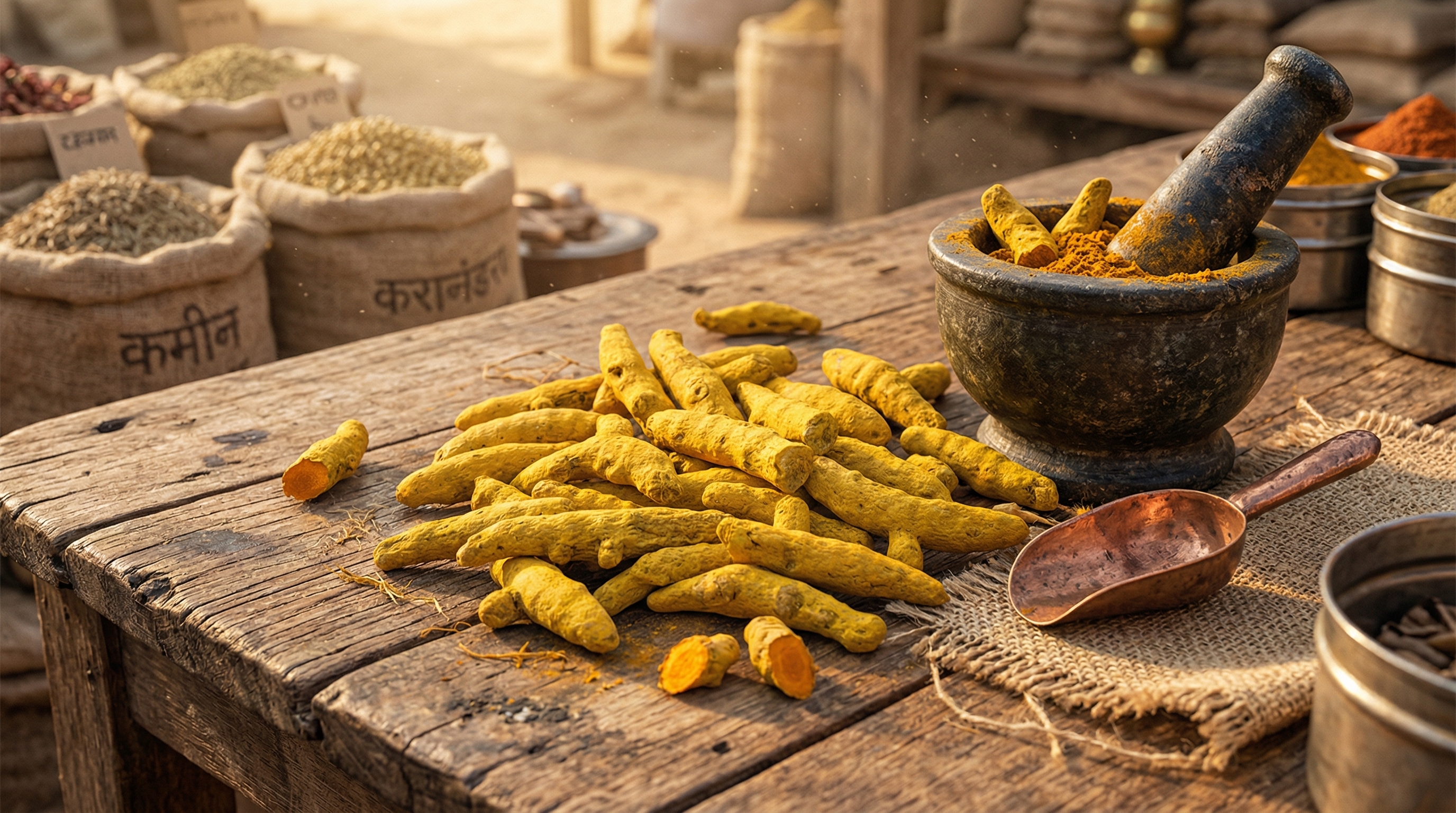 Turmeric and powder spices